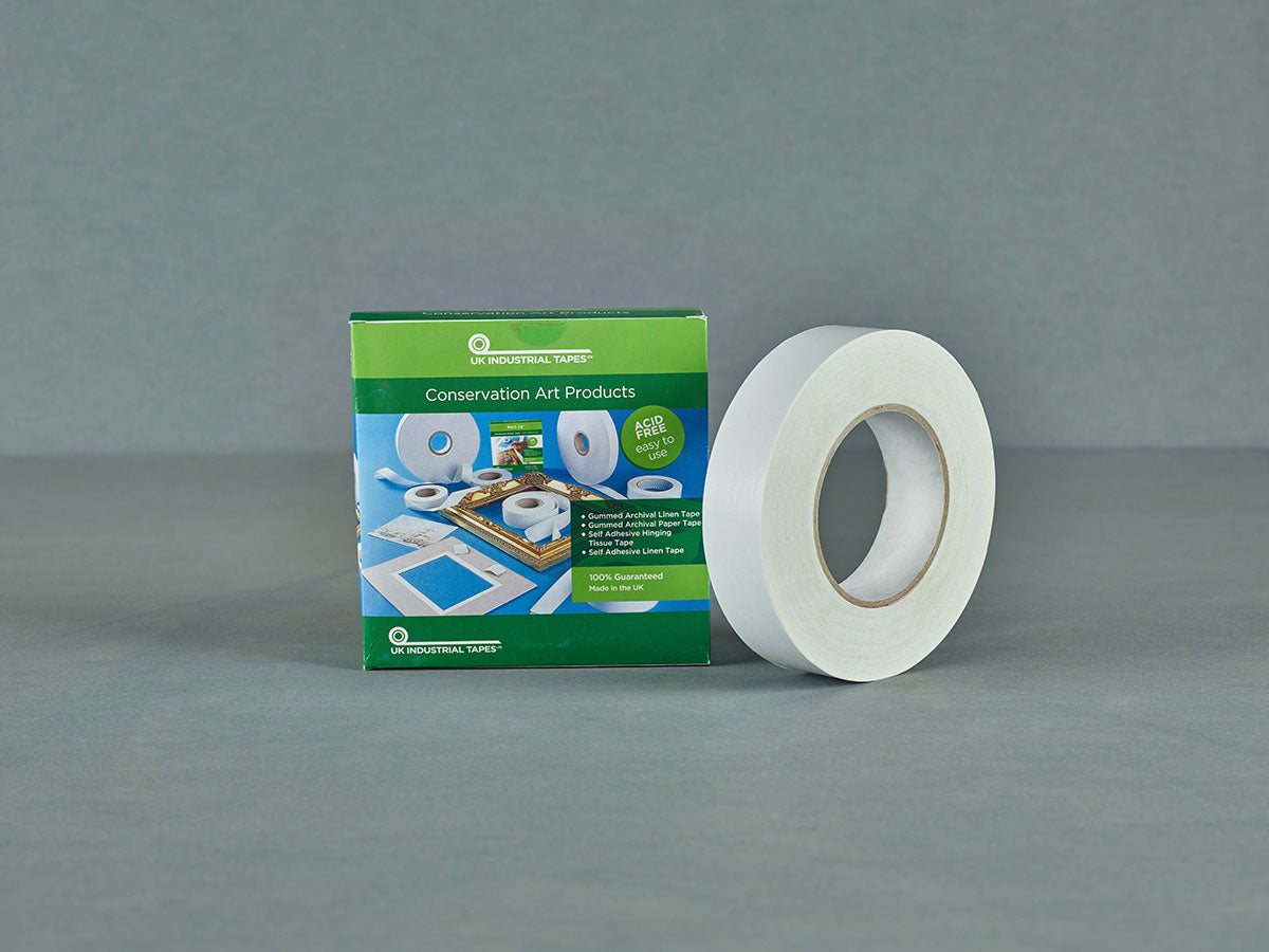 Acid free conservation paper repair tape made from Japanese tissue with  gummed adhesive - Preservation Equipment Ltd